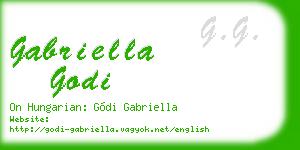 gabriella godi business card
